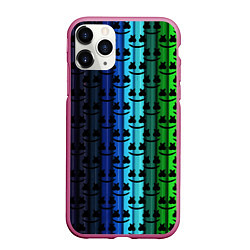 Чехол iPhone 11 Pro матовый Marshmello gradient