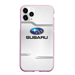 Чехол iPhone 11 Pro матовый Subaru auto steel metal