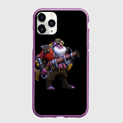 Чехол iPhone 11 Pro матовый Снайпер Dota 2, цвет: 3D-фиолетовый
