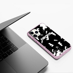 Чехол iPhone 11 Pro матовый FC6 logo pattern, цвет: 3D-розовый — фото 2