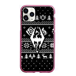 Чехол iPhone 11 Pro матовый The Elder Scrolls game pattern