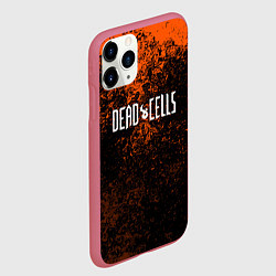 Чехол iPhone 11 Pro матовый Dead Cells брызги красок текстура, цвет: 3D-малиновый — фото 2