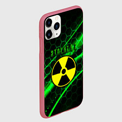 Чехол iPhone 11 Pro матовый S T A L K E R 2 кислотный стиль, цвет: 3D-малиновый — фото 2