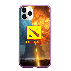 Чехол iPhone 11 Pro матовый DOTA 2 лес эльфов