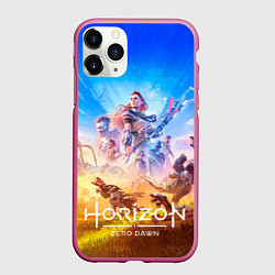 Чехол iPhone 11 Pro матовый Герои Horizon zero dawn remstered