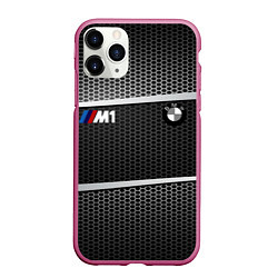 Чехол iPhone 11 Pro матовый BMW металлическая сетка