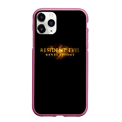 Чехол iPhone 11 Pro матовый Resident Evil 7 biohazard, цвет: 3D-малиновый