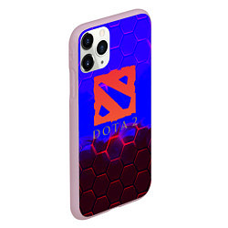 Чехол iPhone 11 Pro матовый Dota 2 броня текстура, цвет: 3D-розовый — фото 2