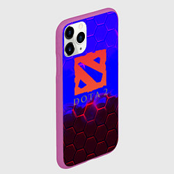 Чехол iPhone 11 Pro матовый Dota 2 броня текстура, цвет: 3D-фиолетовый — фото 2