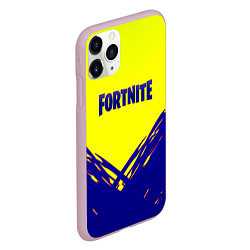 Чехол iPhone 11 Pro матовый Fortnite краски абстракция, цвет: 3D-розовый — фото 2