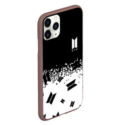 Чехол iPhone 11 Pro матовый Marshmello dj pattern краски, цвет: 3D-коричневый — фото 2