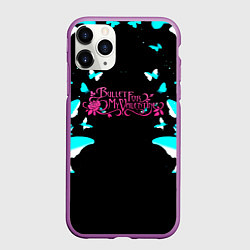 Чехол iPhone 11 Pro матовый Bullet for my valentine бабочки