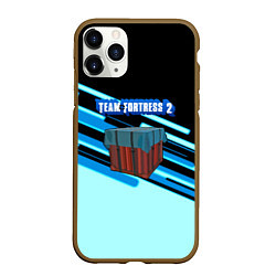 Чехол iPhone 11 Pro матовый Team Fortress line, цвет: 3D-коричневый