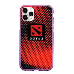 Чехол iPhone 11 Pro матовый DOTA 2 краски абстракция