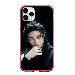 Чехол iPhone 11 Pro матовый Stray Kids Hyunjin Giant concept