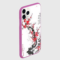 Чехол iPhone 11 Pro матовый Китайская слива, цвет: 3D-фиолетовый — фото 2
