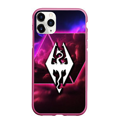 Чехол iPhone 11 Pro матовый The Elder Scrolls neon game