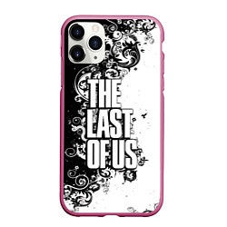 Чехол iPhone 11 Pro матовый The Last of Us узор чёрно белый