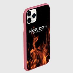 Чехол iPhone 11 Pro матовый Horizon: Zero Dawn fire steel, цвет: 3D-малиновый — фото 2