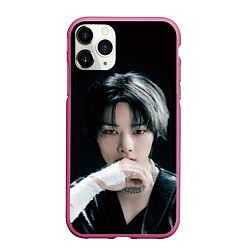 Чехол iPhone 11 Pro матовый Stray Kids I N Giant concept, цвет: 3D-малиновый