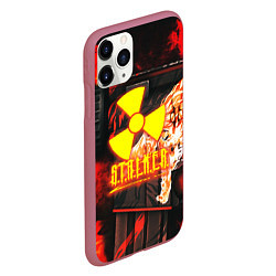 Чехол iPhone 11 Pro матовый Stalker howl, цвет: 3D-малиновый — фото 2