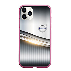 Чехол iPhone 11 Pro матовый Volvo metalic car, цвет: 3D-малиновый