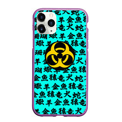 Чехол iPhone 11 Pro матовый Resident Evil japan pattern