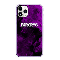 Чехол iPhone 11 Pro матовый Farcry neon fire, цвет: 3D-светло-сиреневый