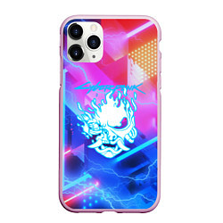 Чехол iPhone 11 Pro матовый Cyberpunk samurai storm