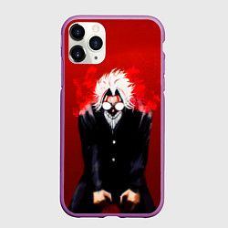 Чехол iPhone 11 Pro матовый Окарин из Dandadan, цвет: 3D-фиолетовый