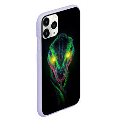 Чехол iPhone 11 Pro матовый Дух змеи, цвет: 3D-светло-сиреневый — фото 2