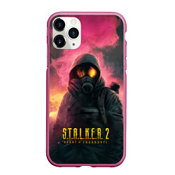 Чехол iPhone 11 Pro матовый Stalker 2 горящий атомный завод