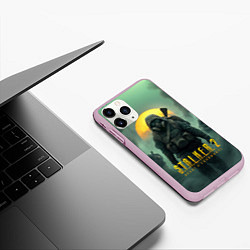 Чехол iPhone 11 Pro матовый Stalker 2 радиоактивное утро, цвет: 3D-розовый — фото 2