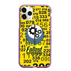 Чехол iPhone 11 Pro матовый Fallout pattern symbol