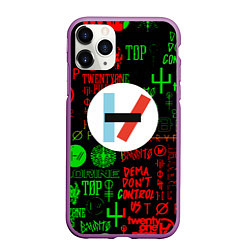 Чехол iPhone 11 Pro матовый Twenty one pilots music steel