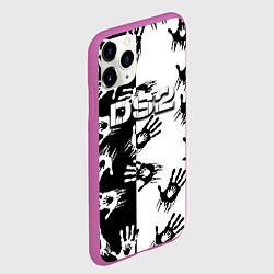 Чехол iPhone 11 Pro матовый Death stranding 2 руки, цвет: 3D-фиолетовый — фото 2