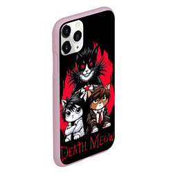 Чехол iPhone 11 Pro матовый Death meow cats, цвет: 3D-розовый — фото 2