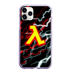 Чехол iPhone 11 Pro матовый Half life storm logo, цвет: 3D-светло-сиреневый