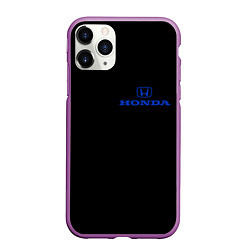 Чехол iPhone 11 Pro матовый Honda blue logo