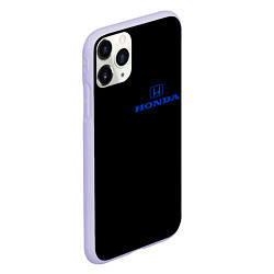 Чехол iPhone 11 Pro матовый Honda blue logo, цвет: 3D-светло-сиреневый — фото 2