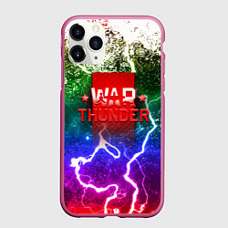Чехол iPhone 11 Pro матовый Wartunder неоновые брызги красок, цвет: 3D-малиновый