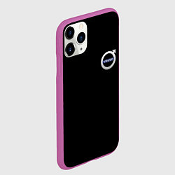 Чехол iPhone 11 Pro матовый Volvo logo auto, цвет: 3D-фиолетовый — фото 2