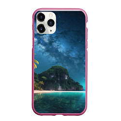 Чехол iPhone 11 Pro матовый Island beach