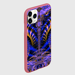 Чехол iPhone 11 Pro матовый Оптический визуальный стиль, цвет: 3D-малиновый — фото 2