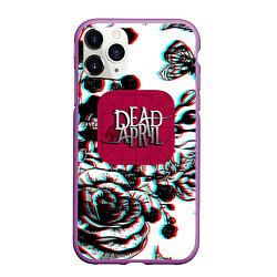 Чехол iPhone 11 Pro матовый Dead by april rose glitch