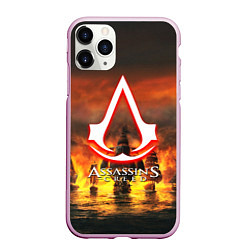 Чехол iPhone 11 Pro матовый Assassins Creed корабли