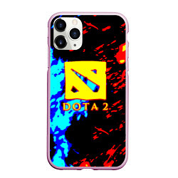 Чехол iPhone 11 Pro матовый Dota 2 огненный стиль