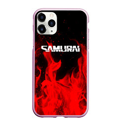 Чехол iPhone 11 Pro матовый Samurai fire red