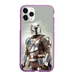 Чехол iPhone 11 Pro матовый The Mandalorian - Din Djarin