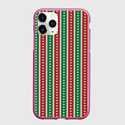 Чехол iPhone 11 Pro матовый Knitted pattern